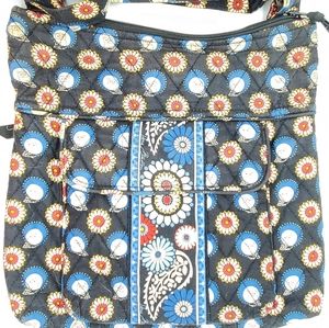 Vera Bradley Bag Medium Size w/ Cute Little Owls 🦉 Black,  Blue, & White